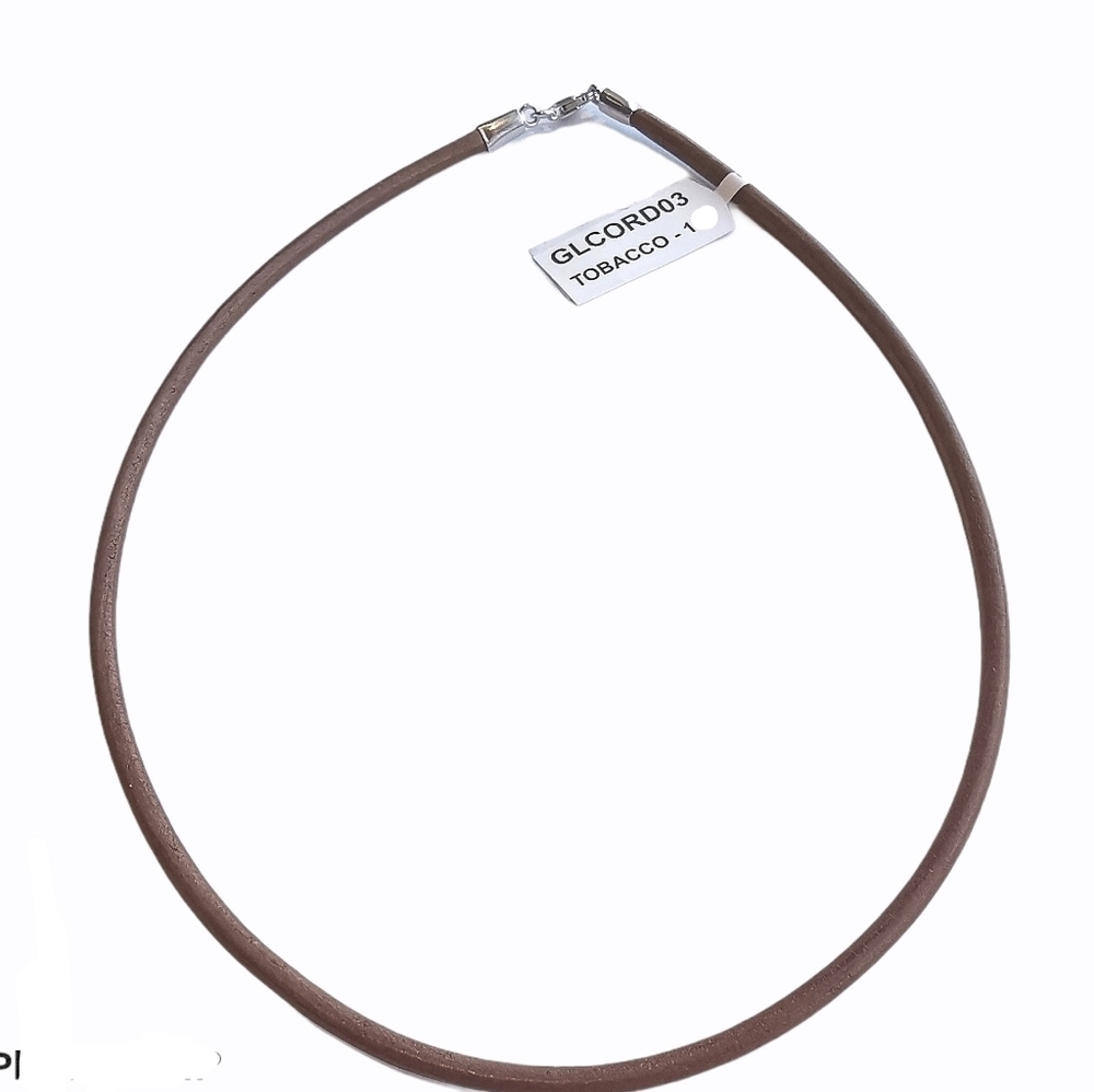 New brown 18" leather cord for necklace